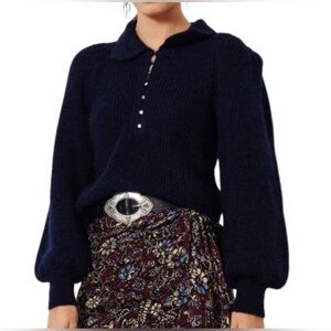 ba&sh Navy Blue Sweater